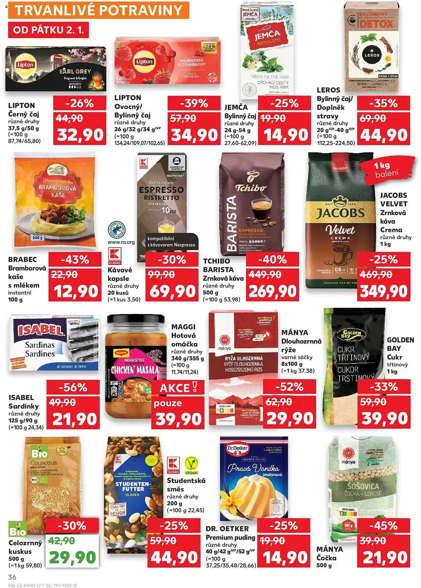Kaufland leták - 2. ledna 6. ledna 2026 - Page 36