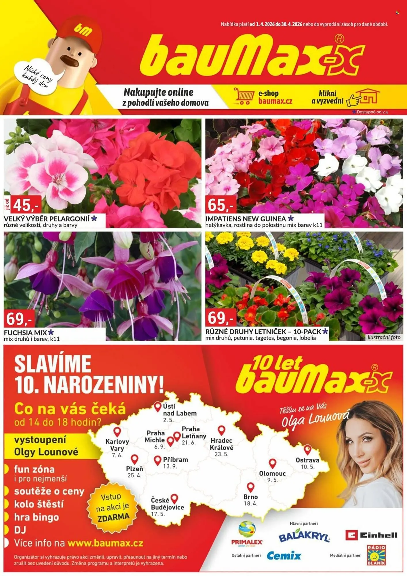 Baumax leták - 1. dubna 30. dubna 2026 - Page 1