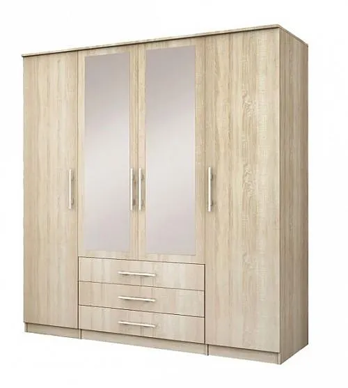 Skříň ROMA LUX 4 šatní, 200cm