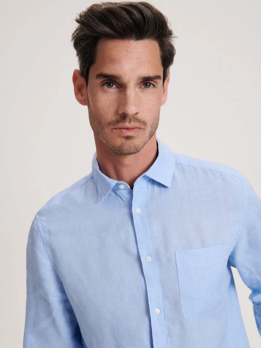 Lněná košile regular fit