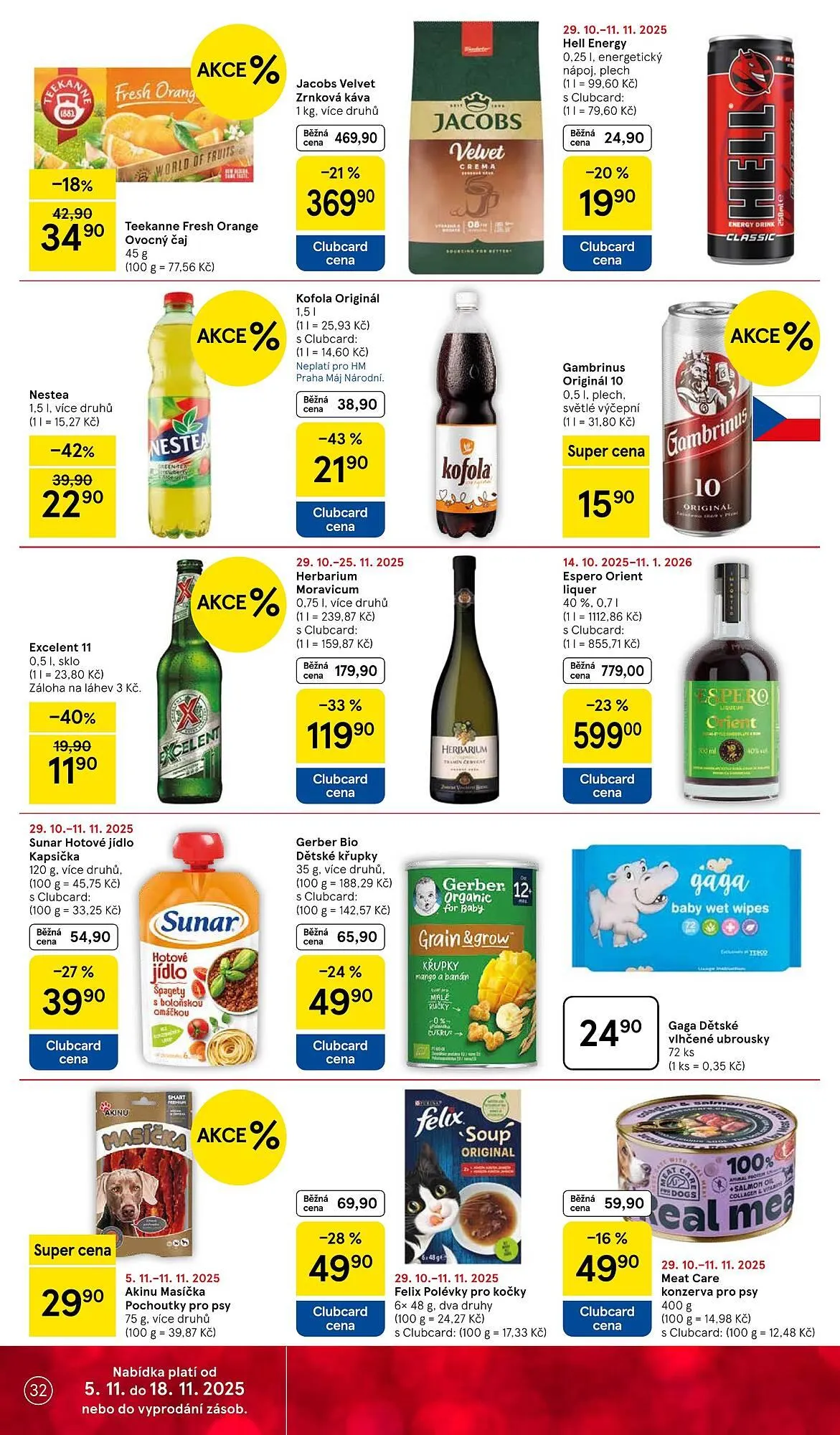 Tesco leták - 5. listopadu 11. listopadu 2025 - Page 32