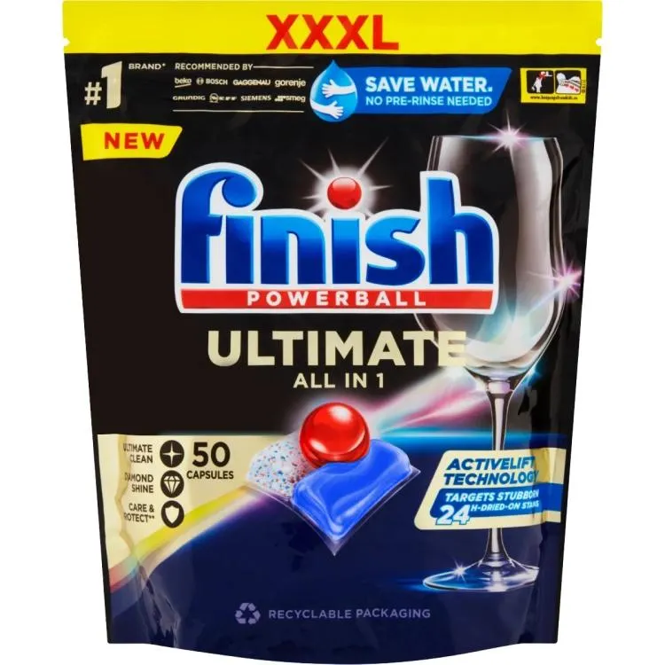 Finish tablety do myčky Ultimate All in 1, 50 ks