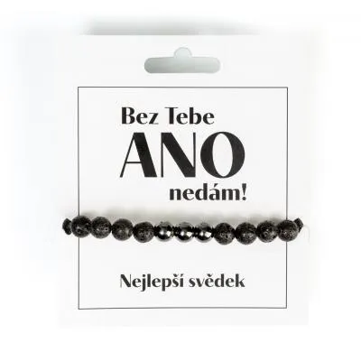 Náramek pro svědka - Bez tebe ANO nedám