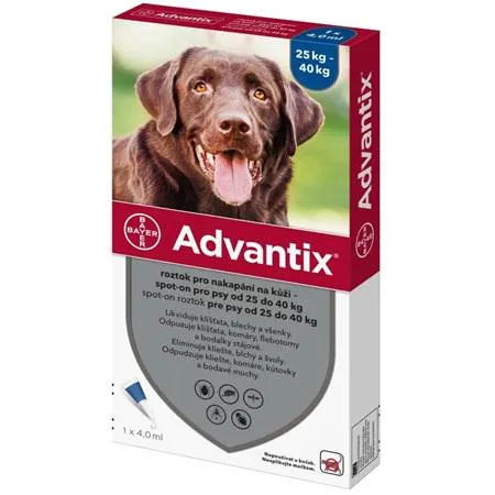 Advantix spot-on pro psy 25-40 kg 1x 4 ml