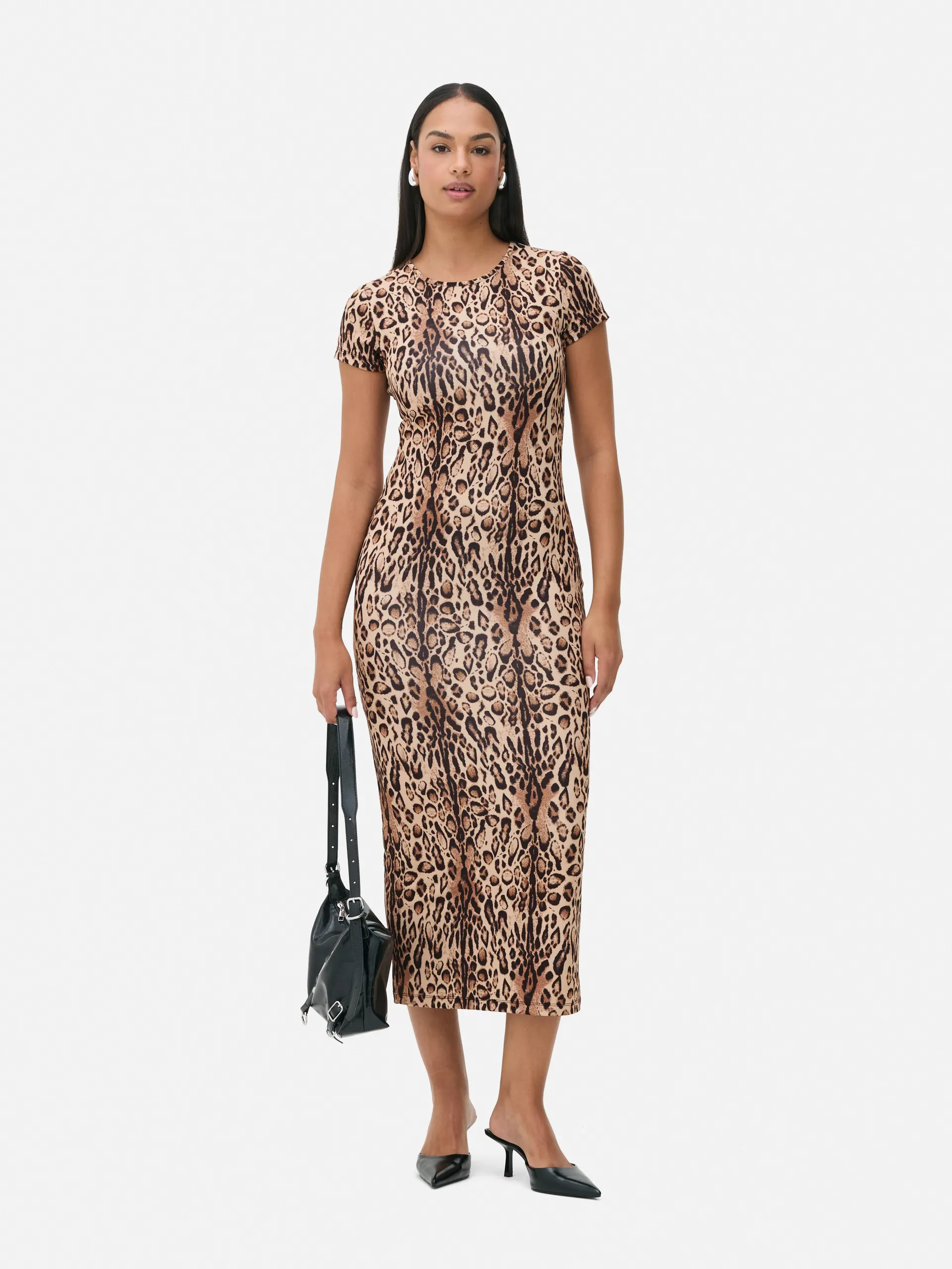 Midi tričkové šaty