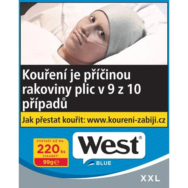 Tabák cigaretový West Blue 99g
