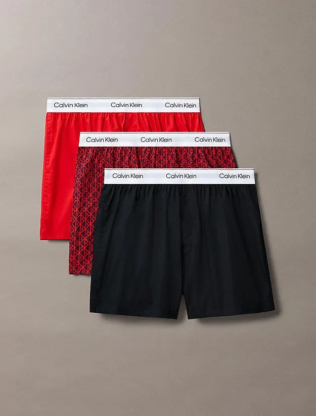3 Pack Slim Boxers - Icon Cotton Stretch