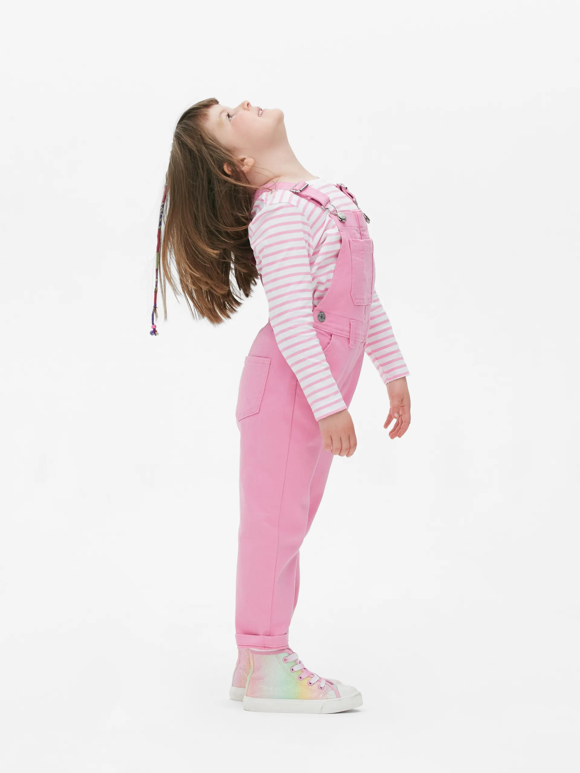 Souprava pruhovaného trička a lacláčů