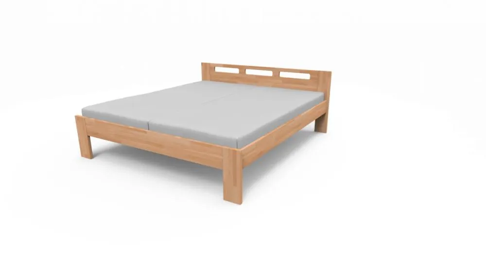 Postelový set z bukového masivu REGINA 180x200 cm přírodní