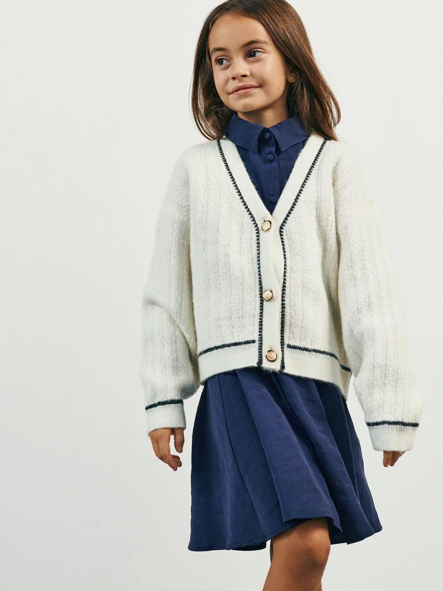 Kardigan s ozdobnými knoflíky