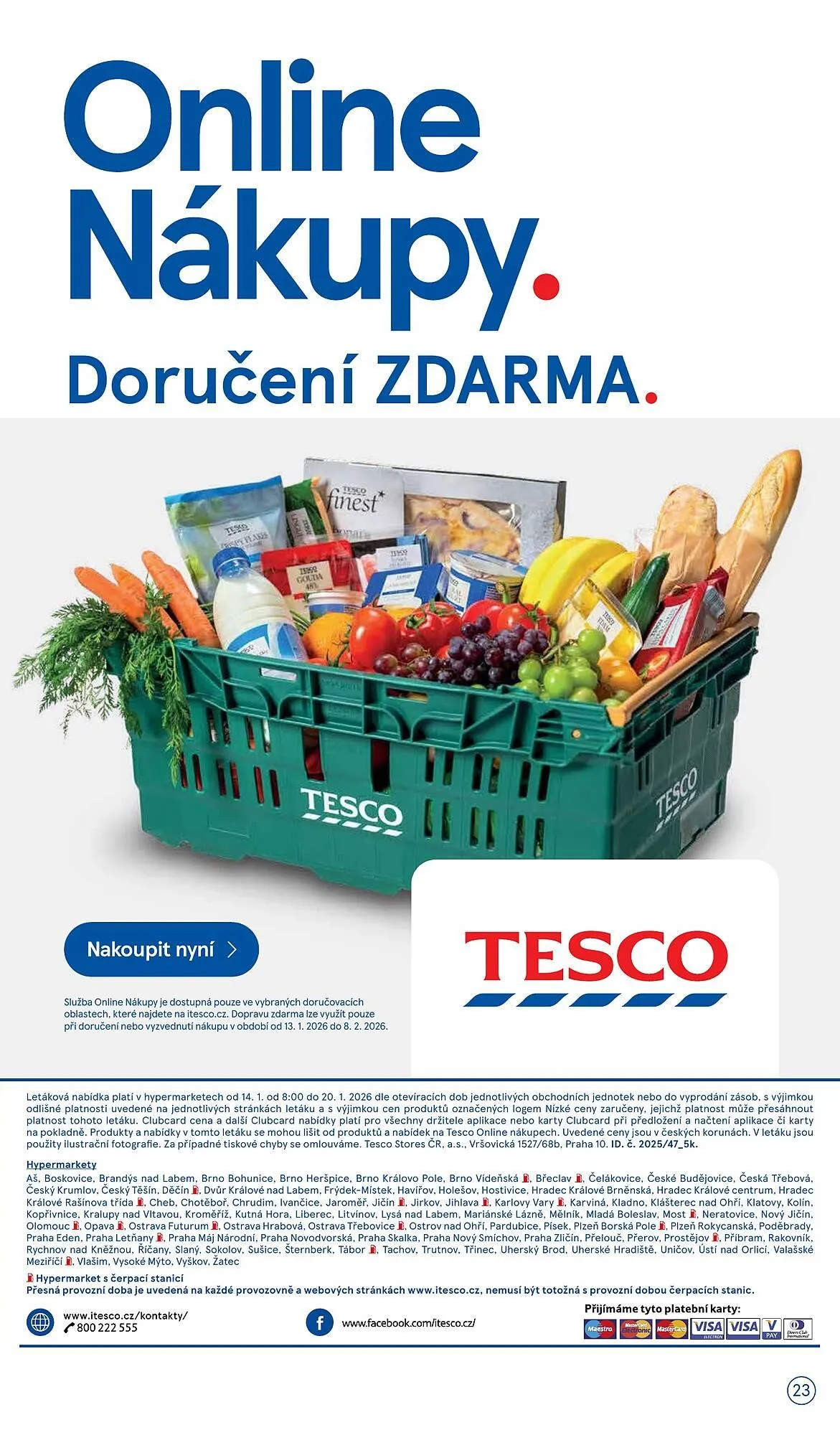 Tesco leták - 14. ledna 20. ledna 2026 - Page 23