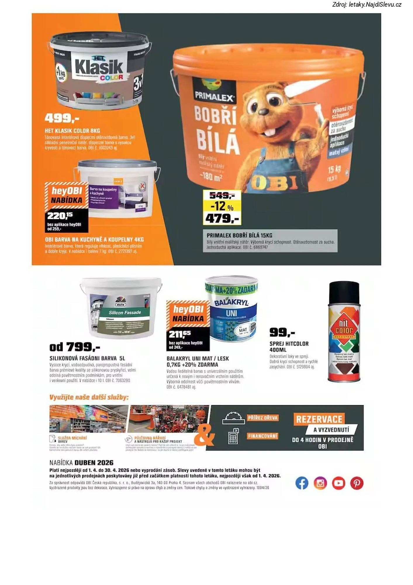 OBI leták - 1. dubna 30. dubna 2026 - Page 26