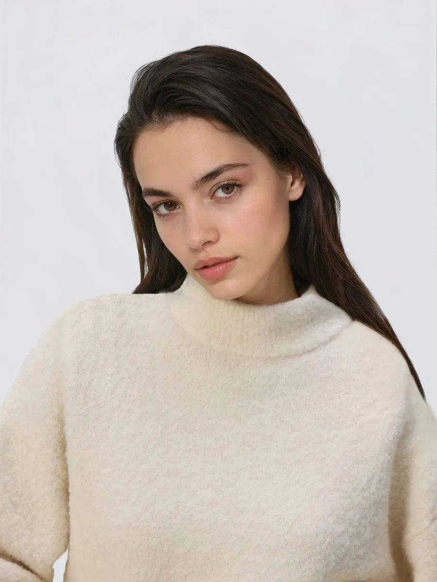 Svetr s nabíranými rukávy