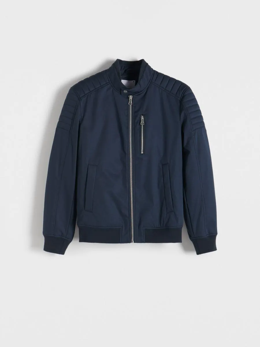 Motorkářská bunda se stojáčkem