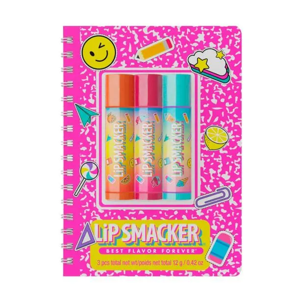 Spiral Notebook Trio Lip Balm (Pink)​