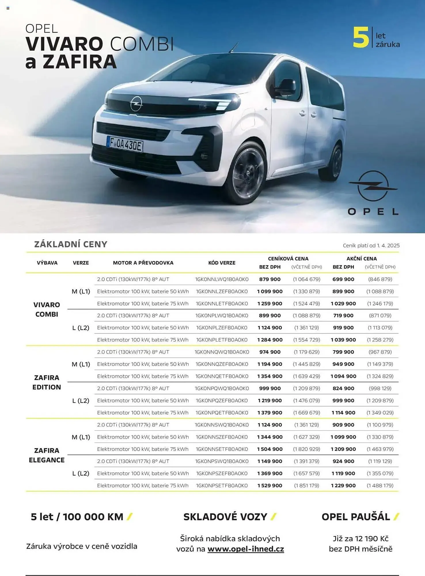 Opel leták - 25. dubna 28. února 2026 - Page 1