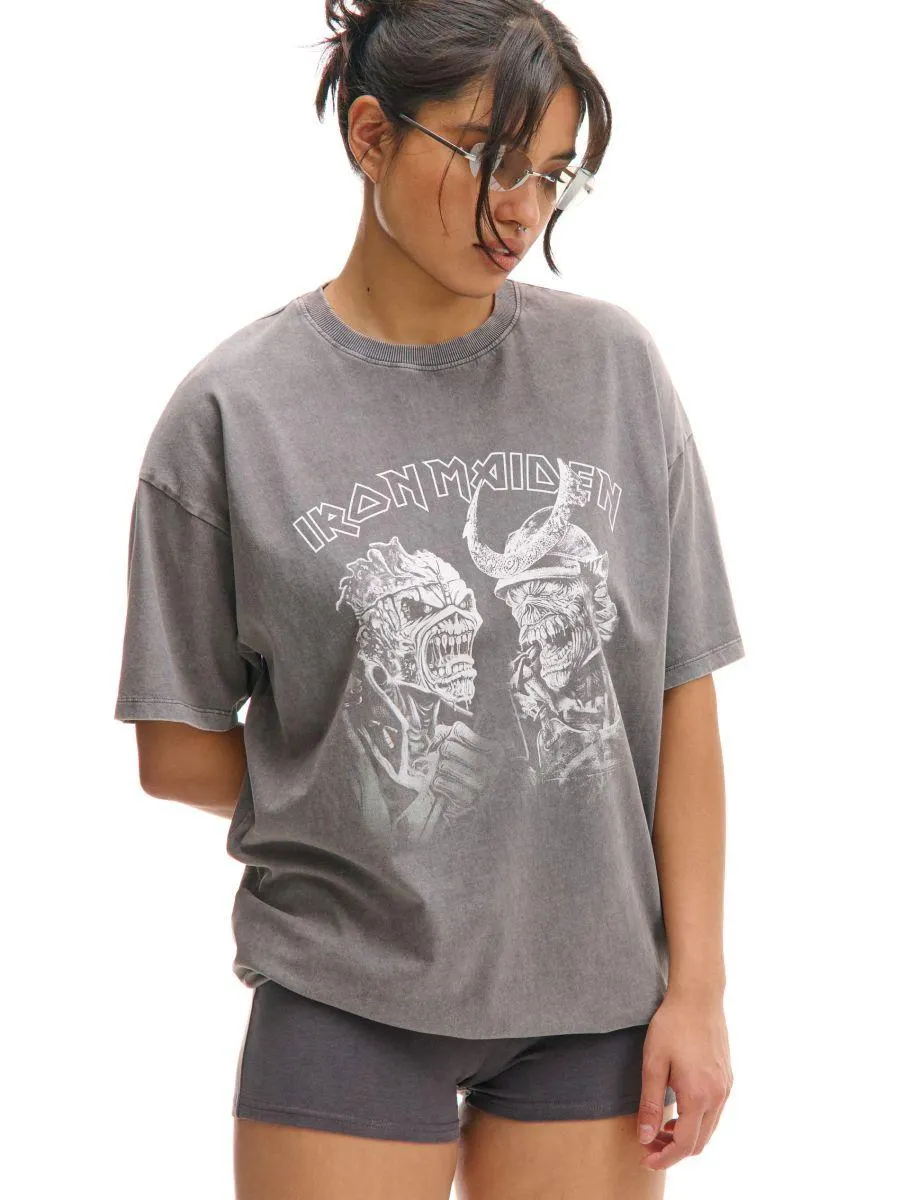 Tričko se sepraným efektem Iron Maiden