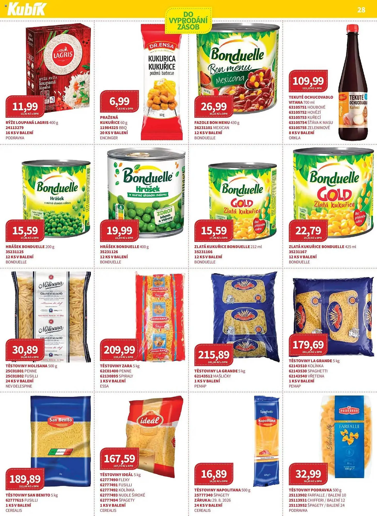 Kubík potraviny leták - 1. dubna 30. dubna 2026 - Page 28