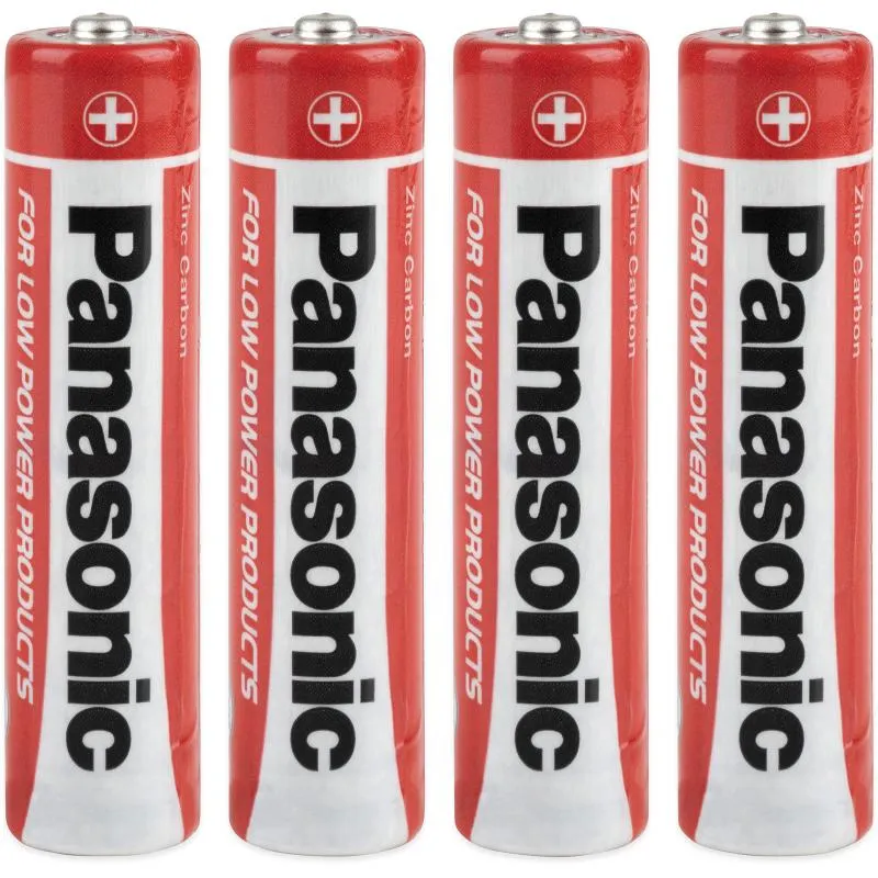 4x baterie Panasonic R03 AAA zinkové