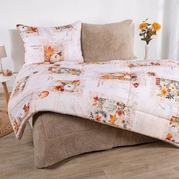 Prošívaná beránková souprava Dual Feel NICOLETA 3 ks