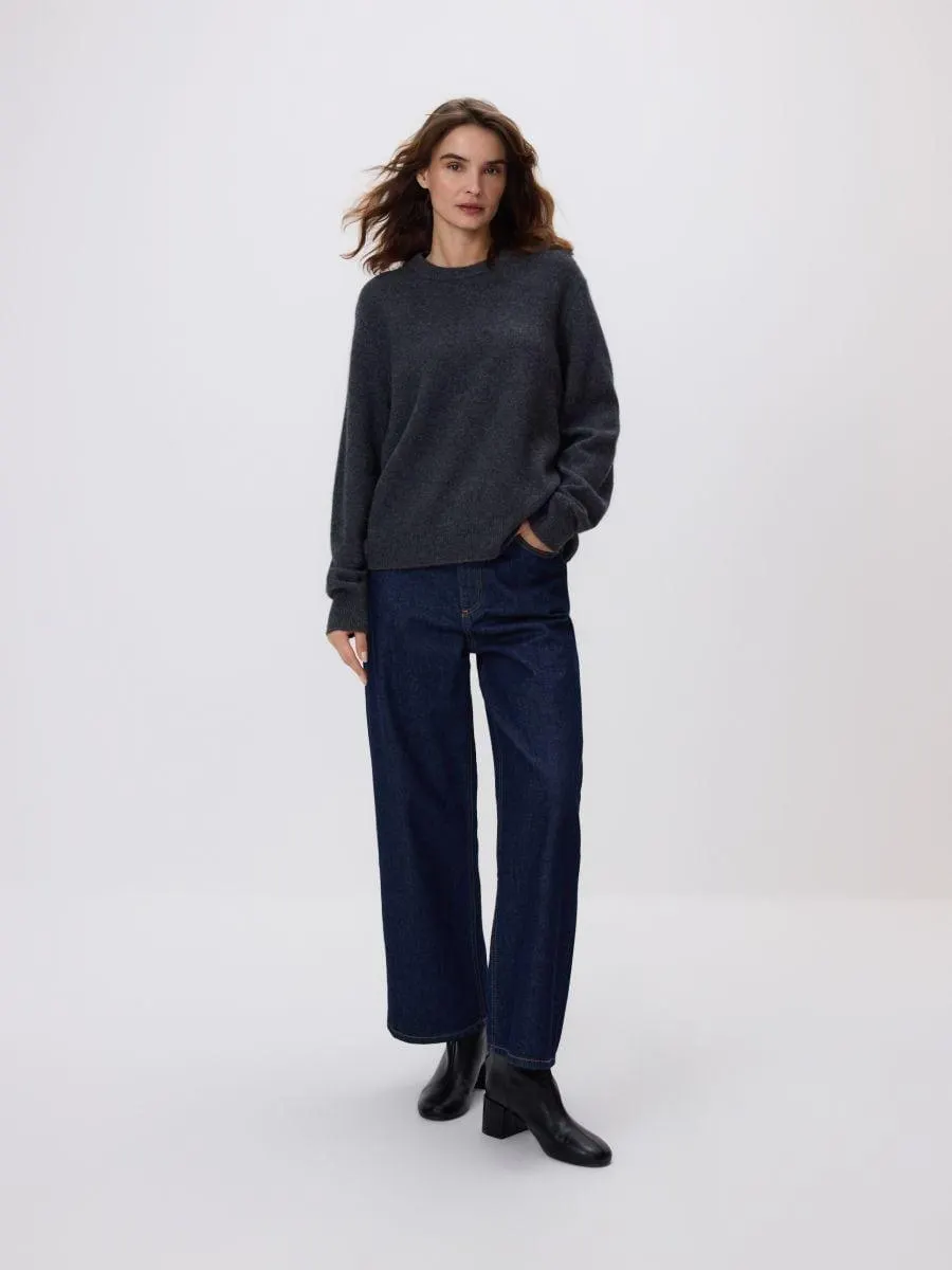 Svetr s vysokým podílem vlny a příměsí kašmíru