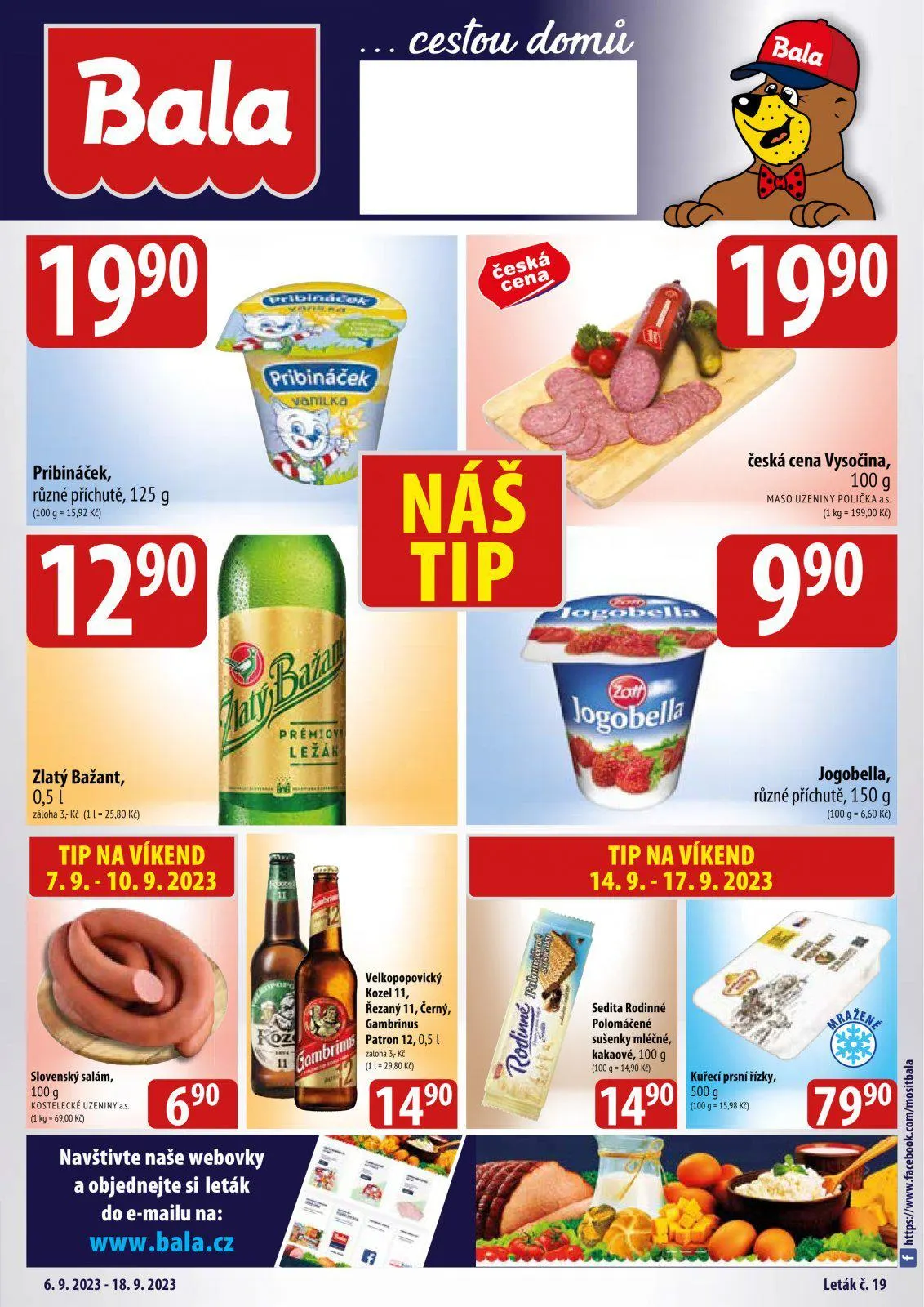 Bala leták do 18.09.2023 - 18. září 18. září 2023 - Page 1