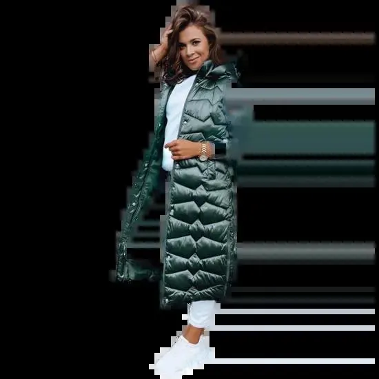 Dstreet Dámská prošívaná vesta VITI zelená ty3803 S