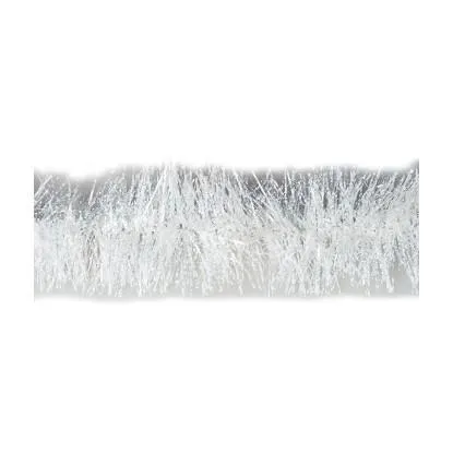 Řetěz dekorativní vánoční sněhovo bílý pr. 9 cm, délka 200 cm