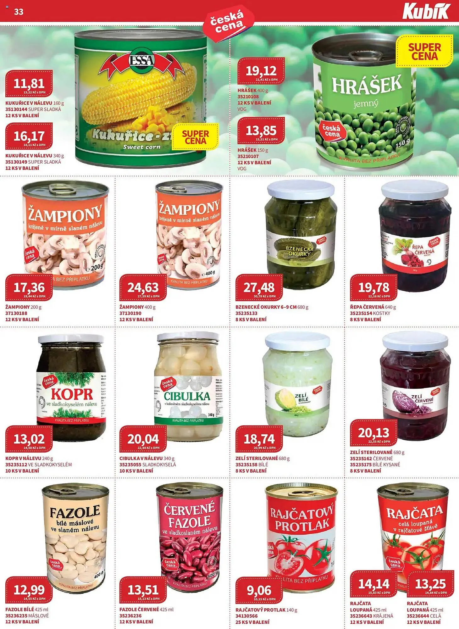 Kubík potraviny leták - 1. března 31. března 2026 - Page 33
