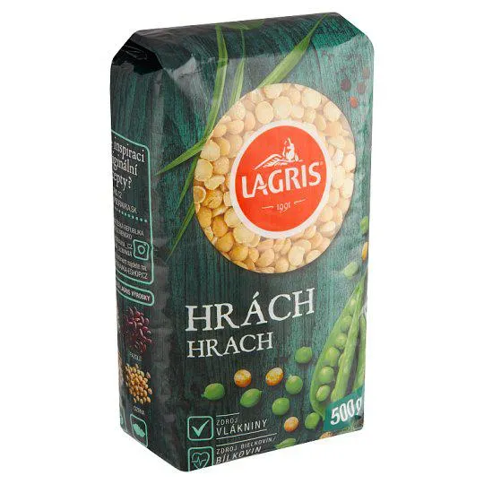 Lagris Yellow Peeled Peas Halved 500g