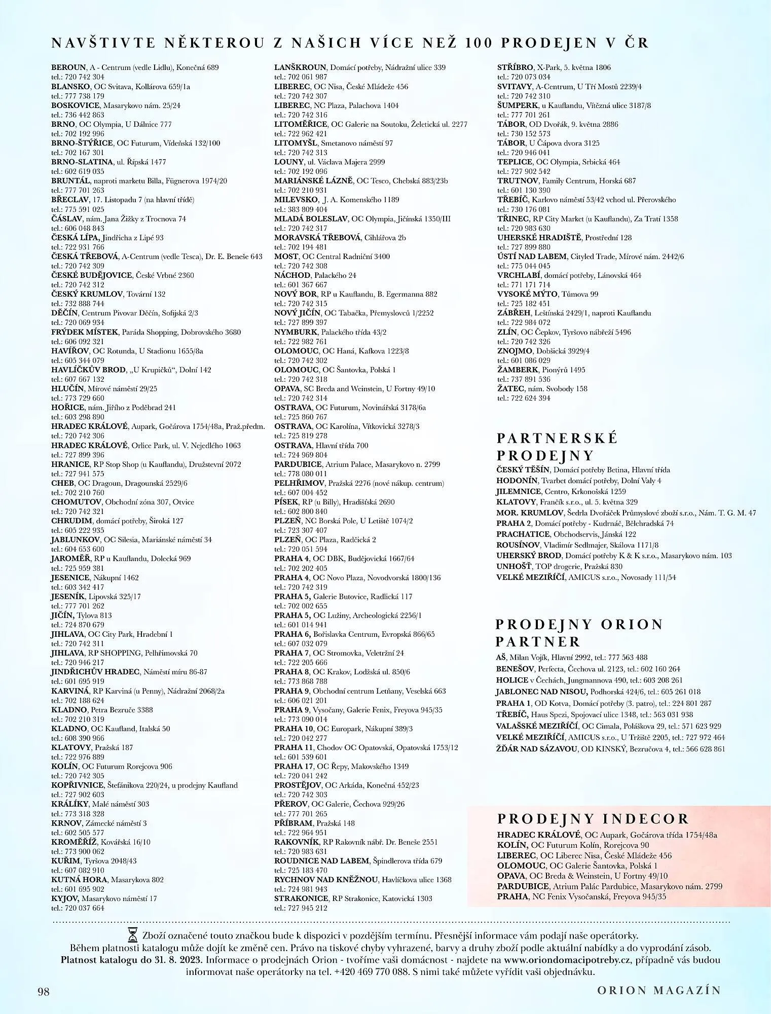 Orion leták - 19. května 1. září 2023 - Page 98