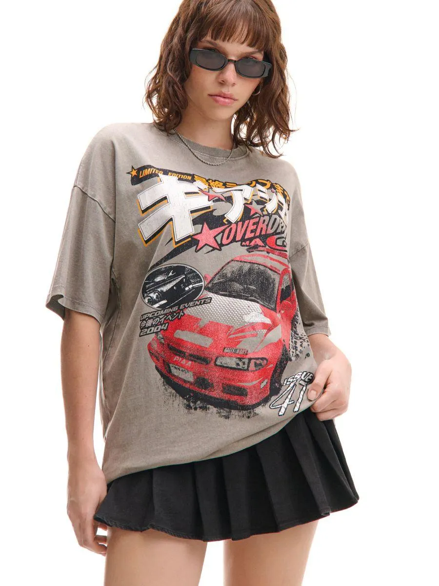 Tričko oversize s potiskem