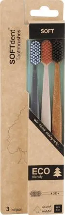 ECO zubní kartáček soft, 3 ks