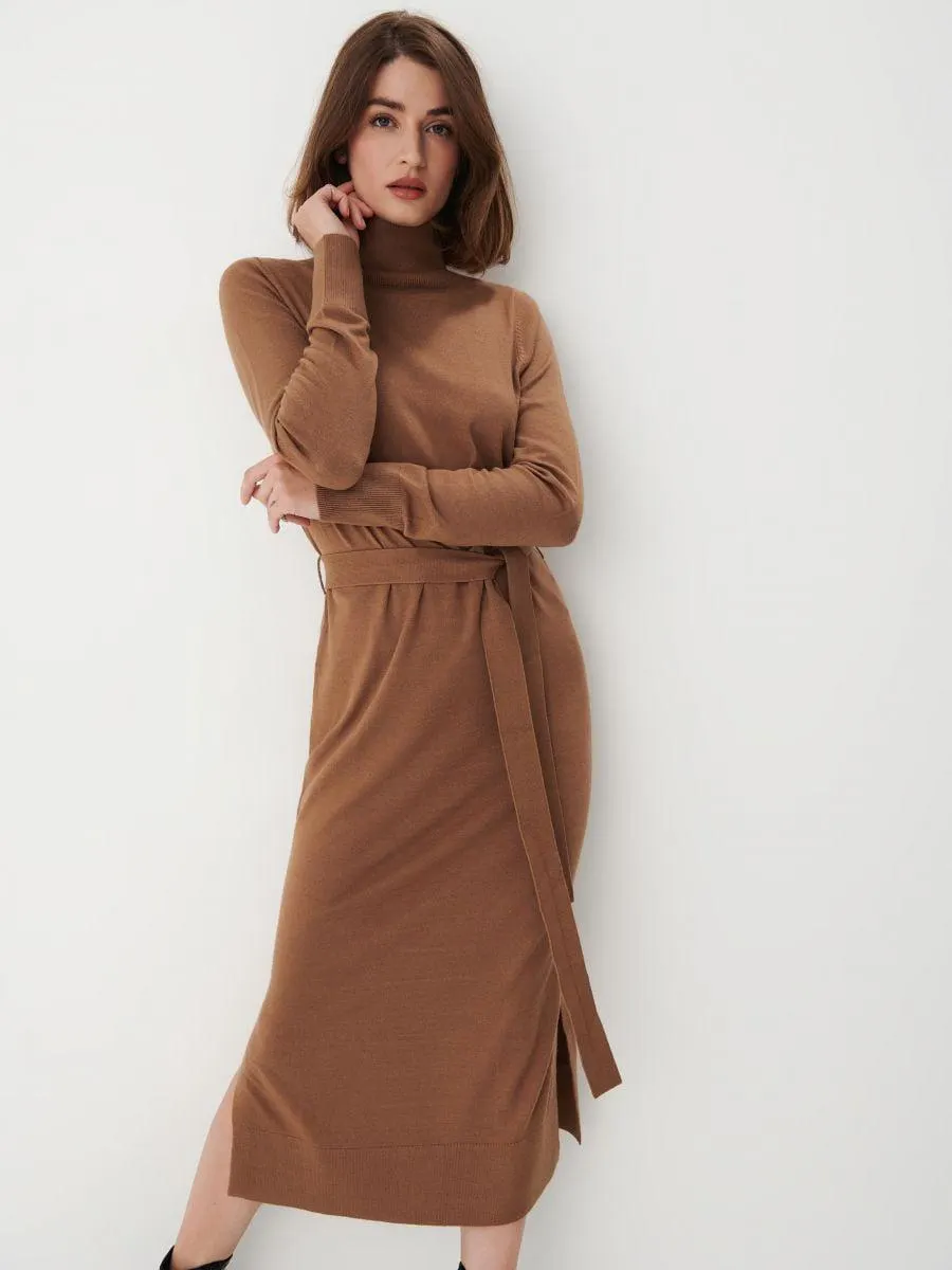 Žerzejové midi šaty