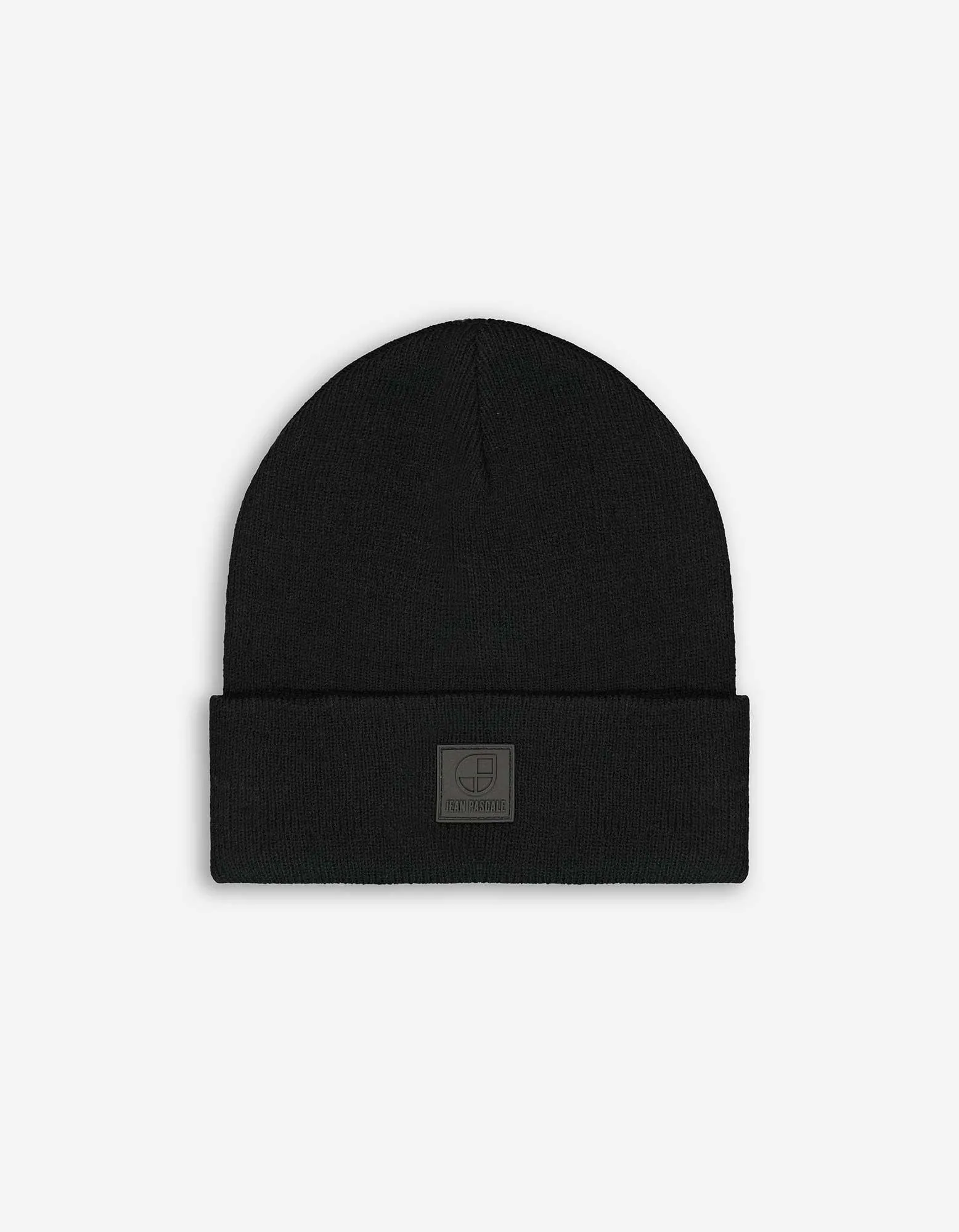 Pletená čepice - Ohrnutý lem - cerná