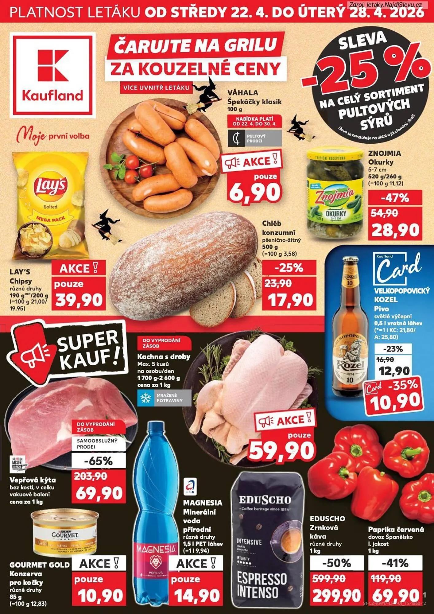 Kaufland leták - 22. dubna 28. dubna 2026 - Page 1