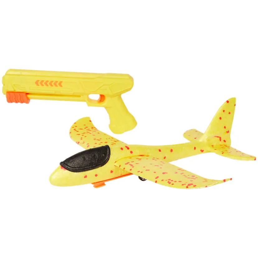 Pěnové letadlo s odpalovací pistolí