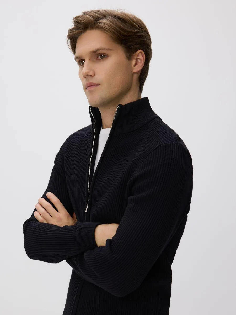 Svetr na zip se stojáčkem