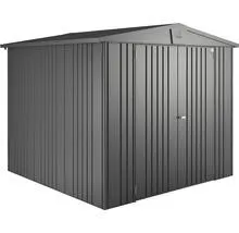 Plechový zahradní domek Biohort Europa 4 vel. 224 x 224 cm tmavě šedý metalický