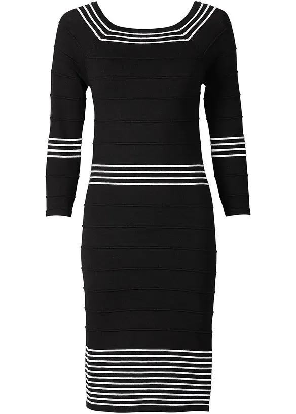 Pletené šaty z měkké viskózové směsi