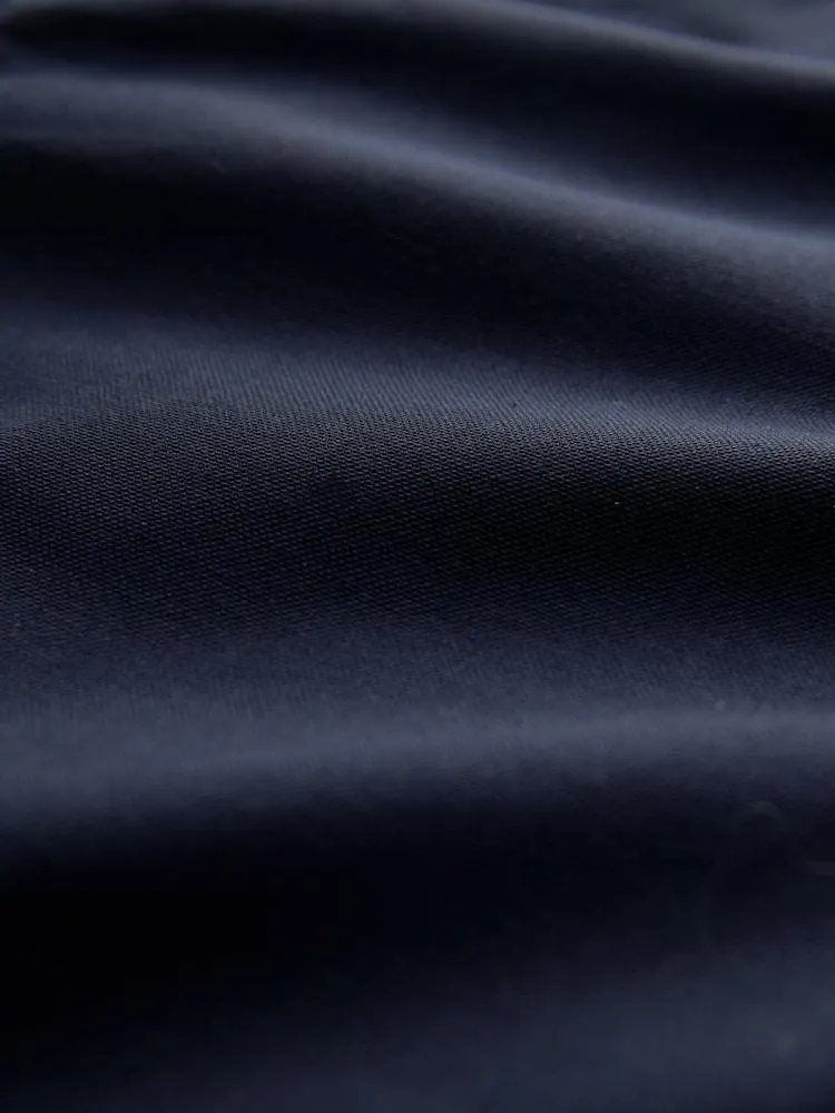 Tmavě modré - Strečová oxfordská košile s dlouhým rukávem