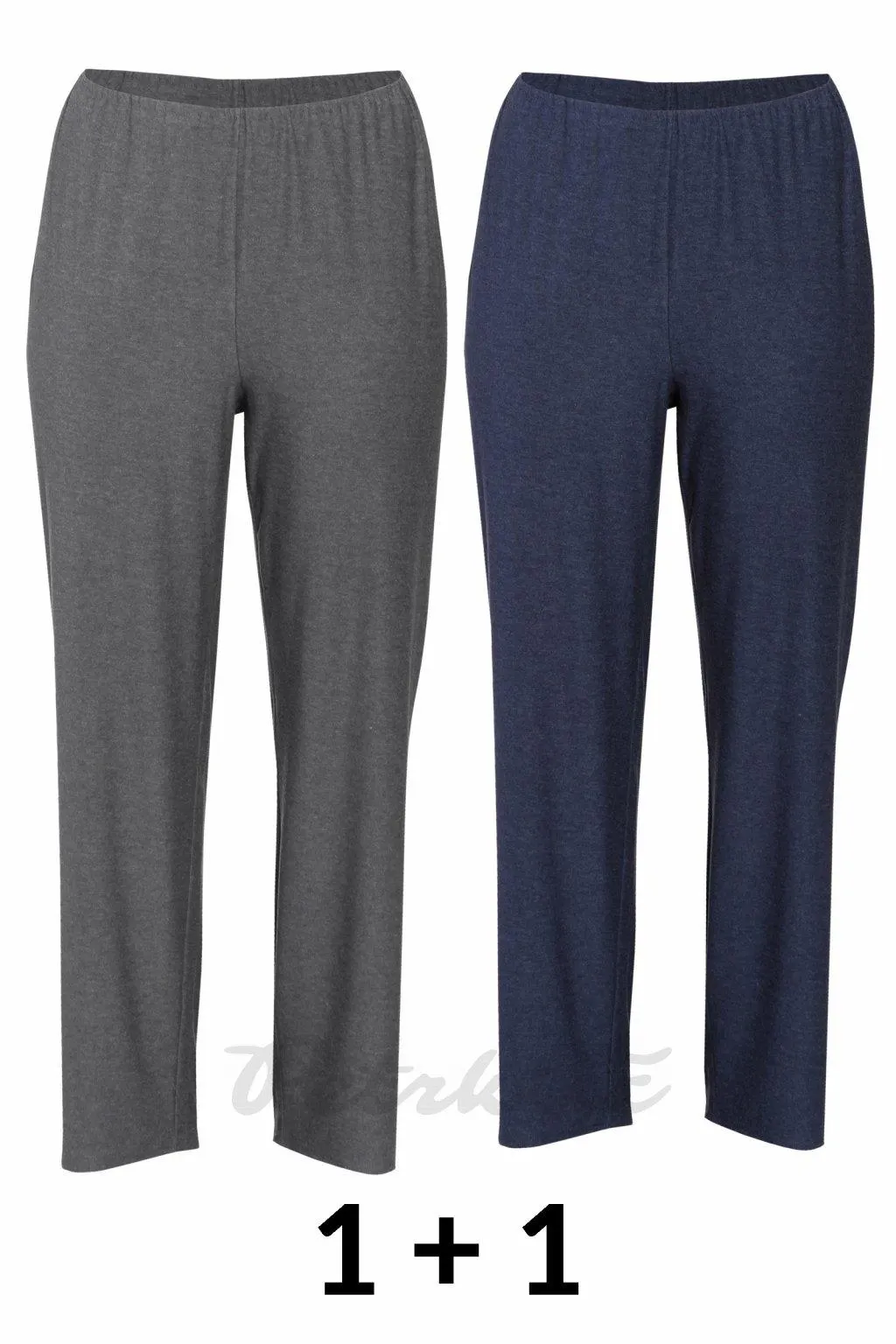 1 + 1 Domácí nebo spací kalhoty - tenčí bavlněný úplet