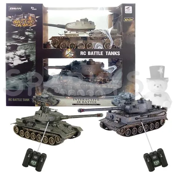 R/C Tank 1:28 T34 vs Tiger (sada 2ks)