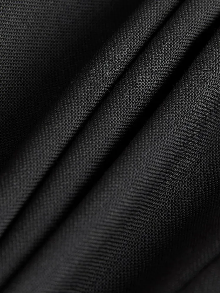 Černý - Signatures S dvouřadým zapínáním Bunda Nova Fides ze 100% italské vlny