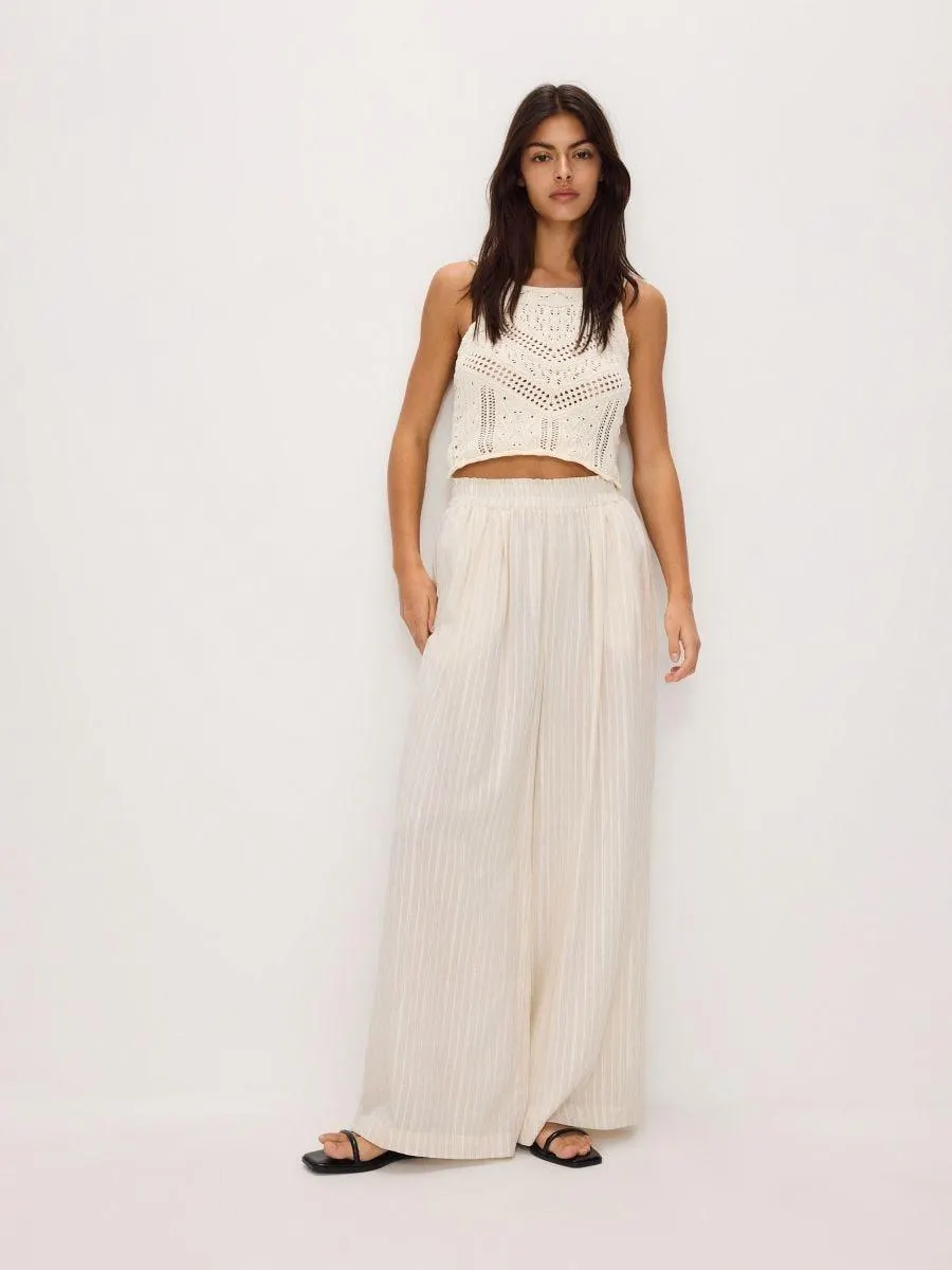 Široké kalhoty s viskózou