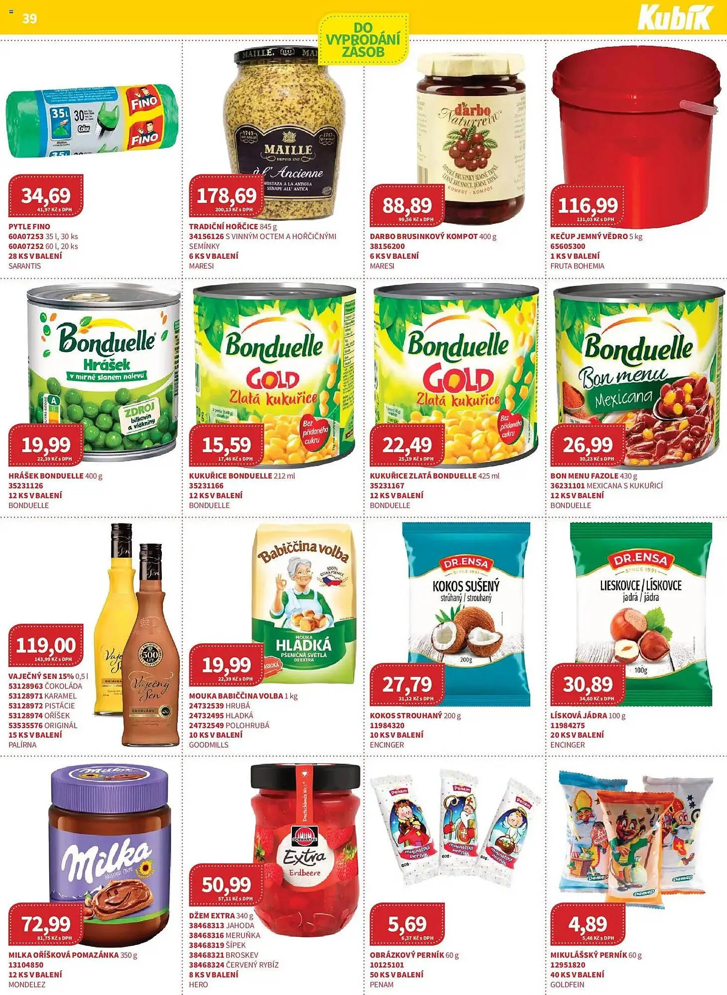 Kubík potraviny leták - 1. prosince 31. prosince 2025 - Page 39