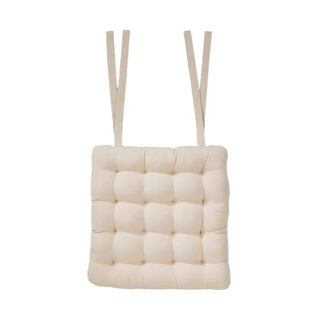 Podsedák se šňůrkami 35 x 37 cm - krémová