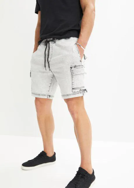 Bermuda cargo elasticizzati, loose fit