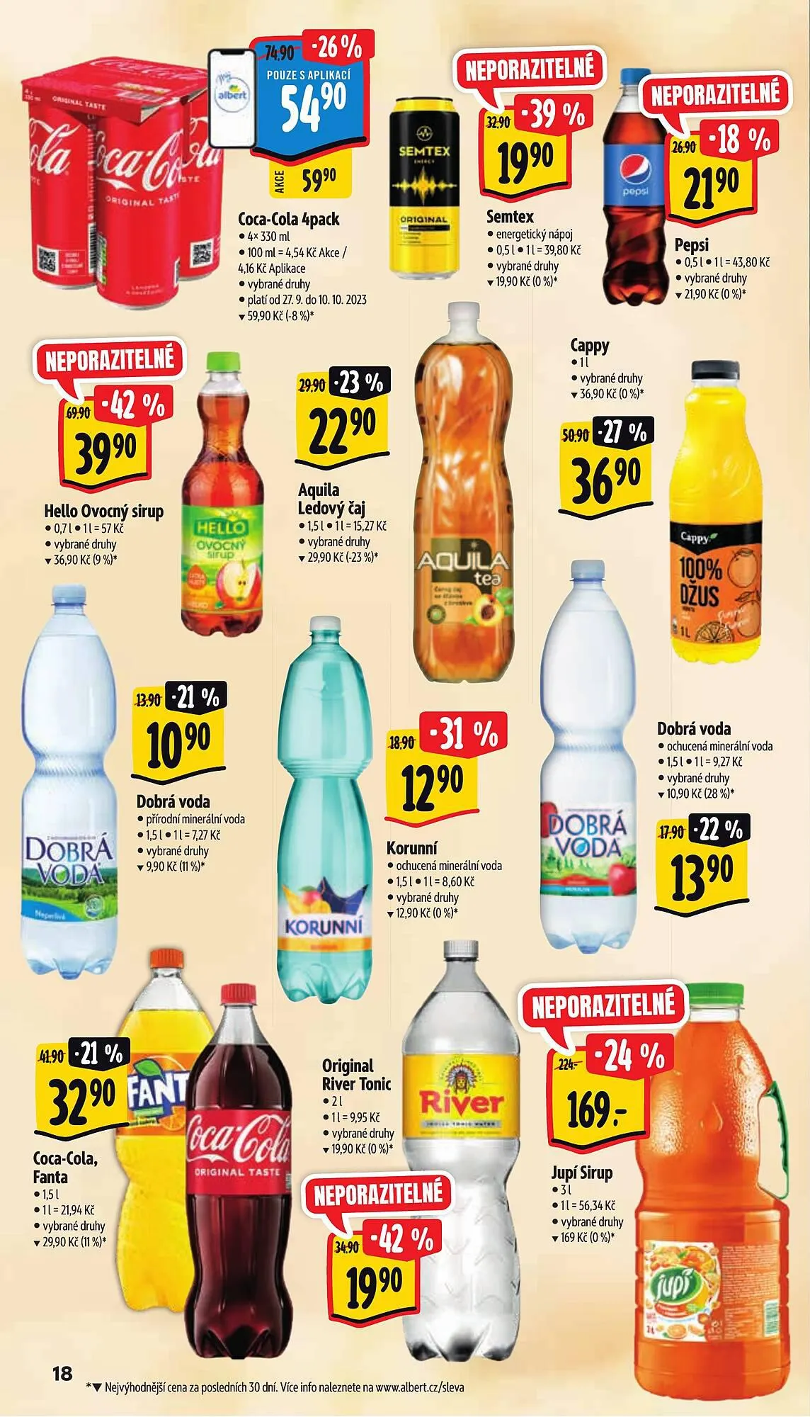 Albert Hypermarket leták - 27. září 3. října 2023 - Page 18