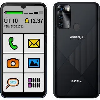 Aligator S6550 Senior 3/128 GB DS black černý